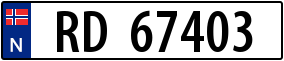 Truck License Plate